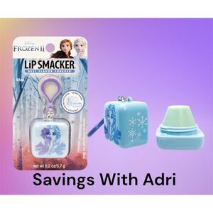 Disney Lip Smacker Cube Lip Balm Key chain  Frozen II Elsa